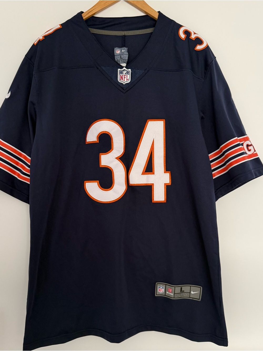 CHICAGO BEARS NIKE JERSEY PAYTON 34 LARGE